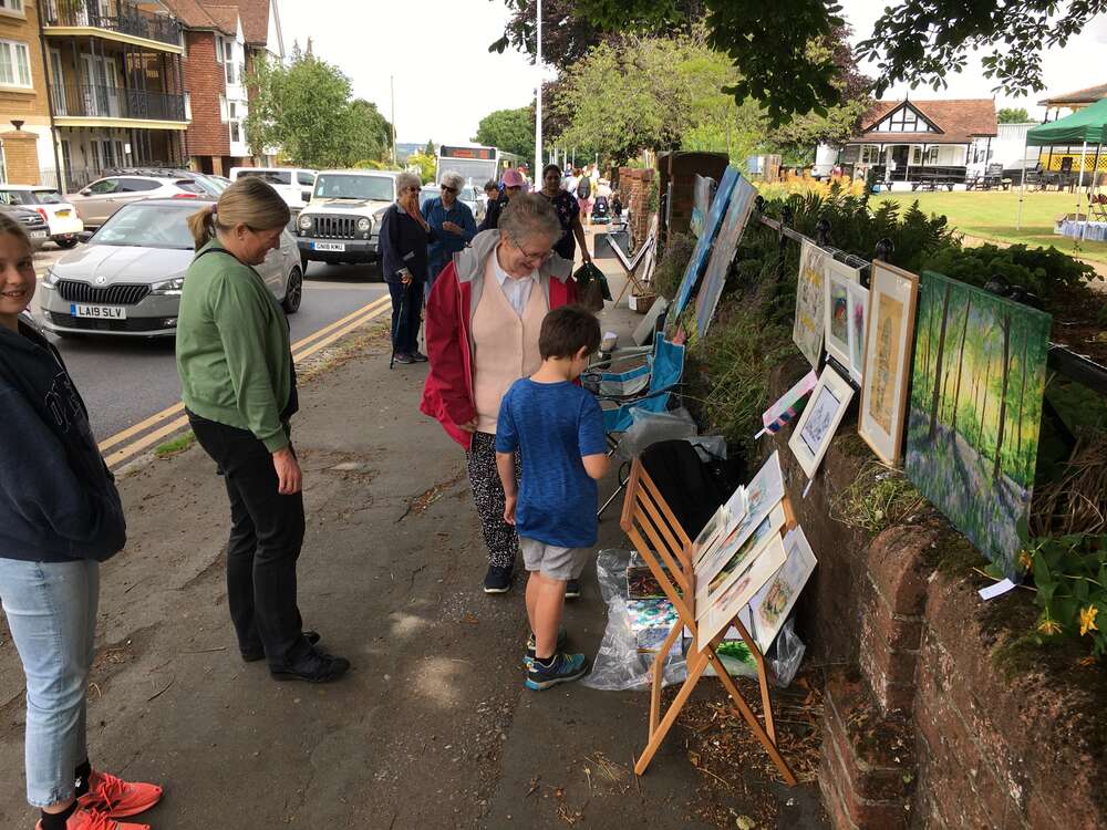 Outdoor Art Exhibition on the Vine